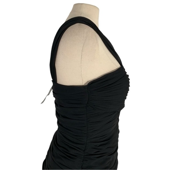 Jill Stuart Sija chiffon Cocktail Evening Dress Black - Picture 10 of 14